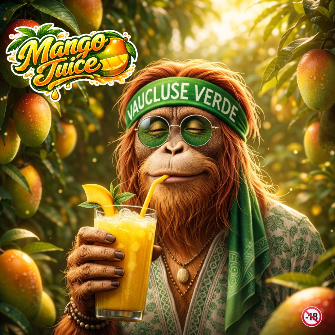 mango juice cbd illustration tropicale